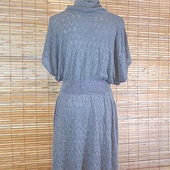 Soft Patterned Knit Sweater Dress - Picture 6 of 13